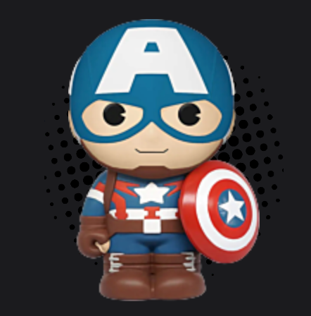 Caption America Partial Rhinestone Coin Bank – Pre Order