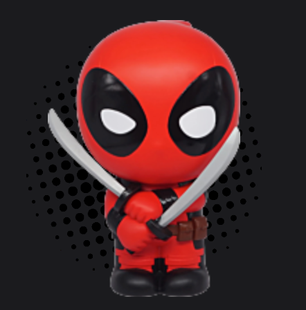 Deadpool Partial Rhinestone Coin Bank – Pre Order