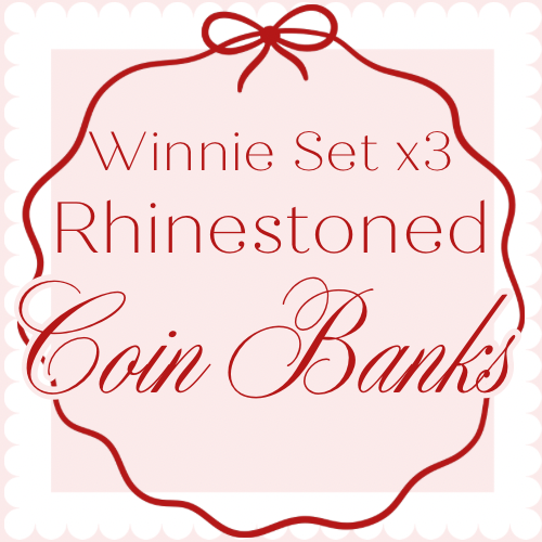 Winnie & Friends Set Partial Rhinestone Coin Bank – Pre Order ETA: September