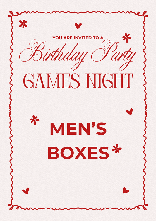 Men's Games Night Boxes
